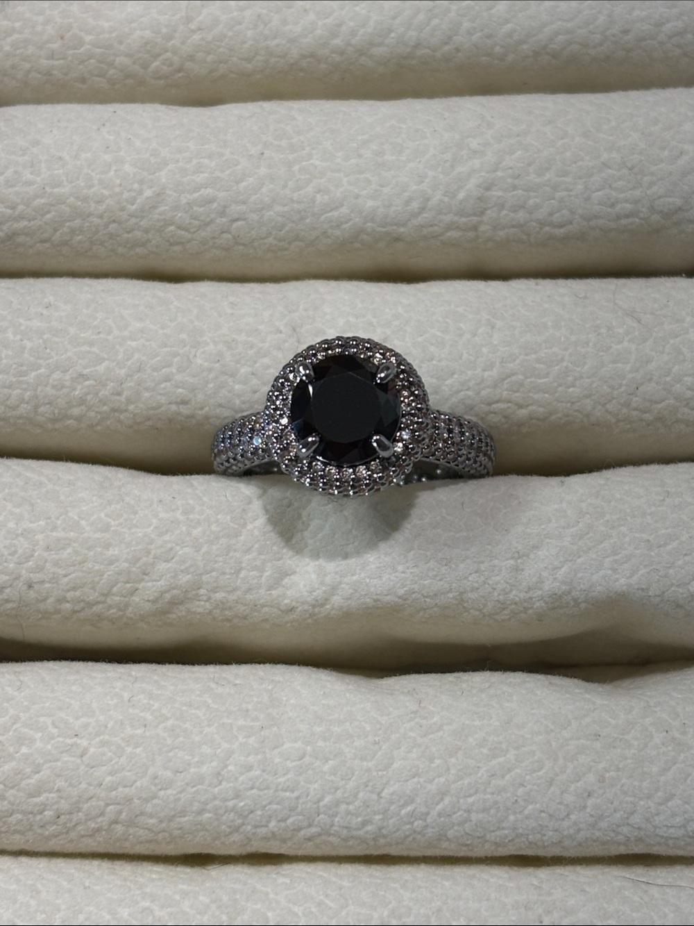 Black Onyx CZ ring by Bomb Party size 7